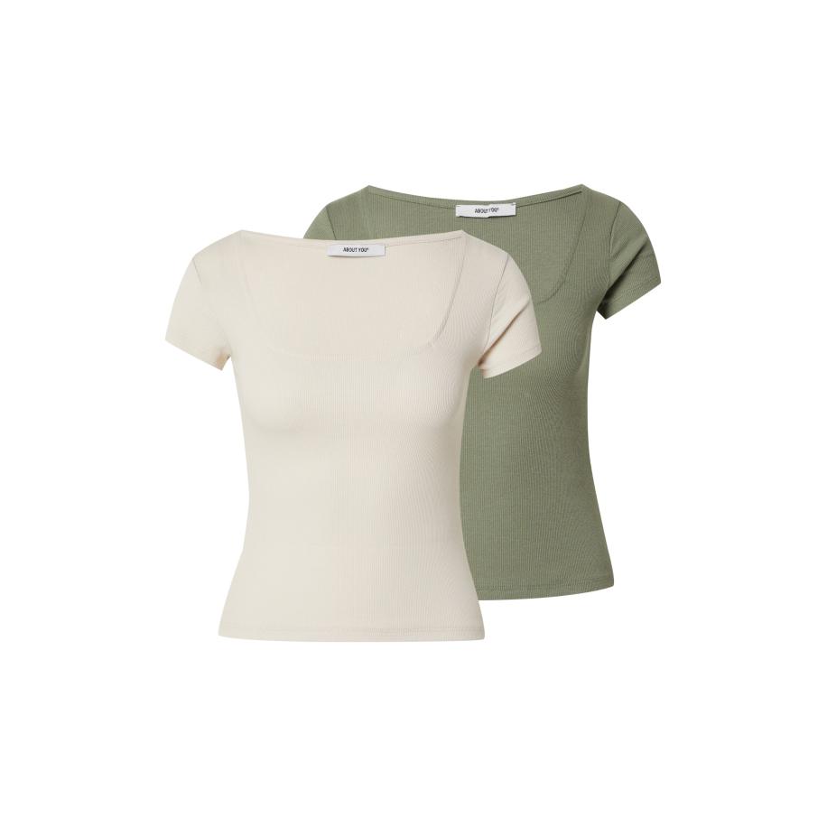 ABOUT YOU ABOUT YOU Shirt Lil beige / groen -