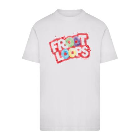 F4NT4STIC Shirt Kelloggs Froot Loops Breakfast Cereal Pop Art blauw / geel / rood / wit