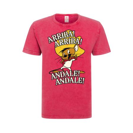 LOGOSHIRT Shirt Looney Tunes - Speedy Gonzales rood