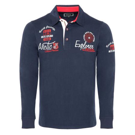 Carisma CARISMA Shirt donkerblauw / kersrood / wit