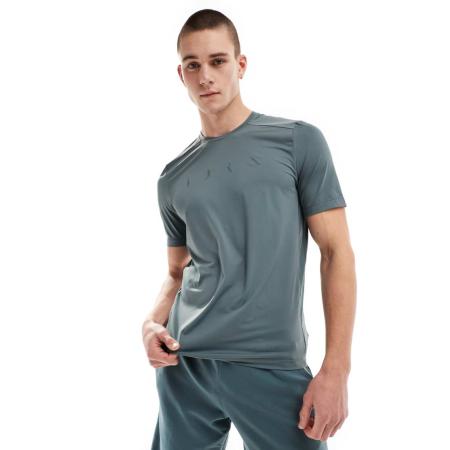 Born Living Yoga - Volta - T-shirt met logo op de voorkant in grijs