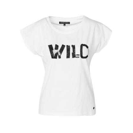 KOROSHI KOROSHI Shirt zwart / wit