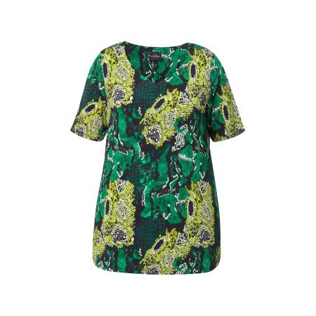Ulla Popken Ulla Popken Shirt groen / jade groen / appel / zwart