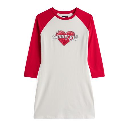Tommy Jeans Tommy Jeans Jurk rood / zwart / wit