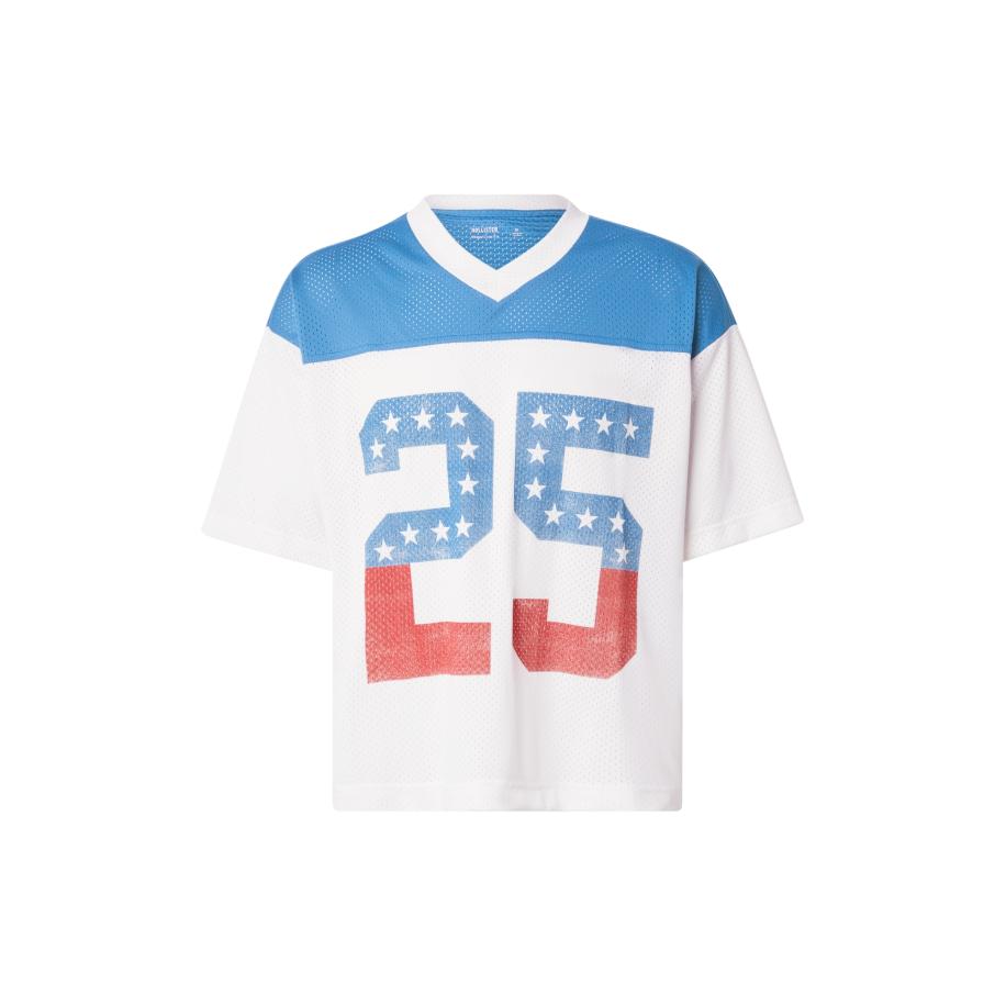 Hollister HOLLISTER Shirt azuur / rood / offwhite -
