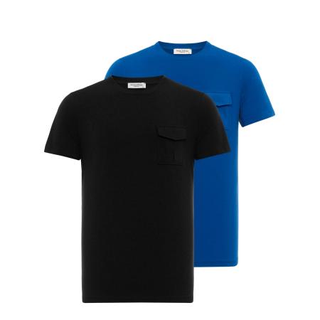 Anou Anou Anou Anou Shirt blauw / zwart