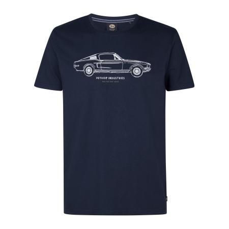 Petrol Industries Petrol Industries Shirt Bluefront marine / wit