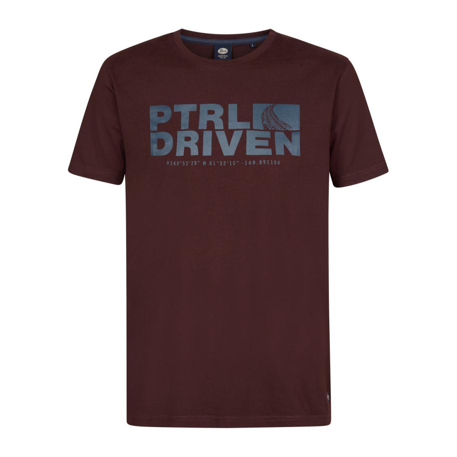 Petrol Industries Petrol Industries Shirt smoky blue / bordeaux -