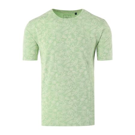 Marvelis Casual T-Shirt ronde hals limegroen, Bedrukt