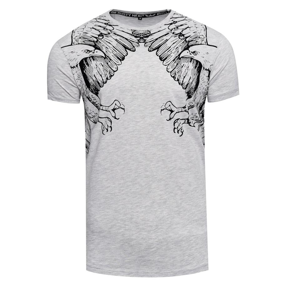 Rusty Neal Rusty Neal Shirt grijs gemêleerd / zwart -