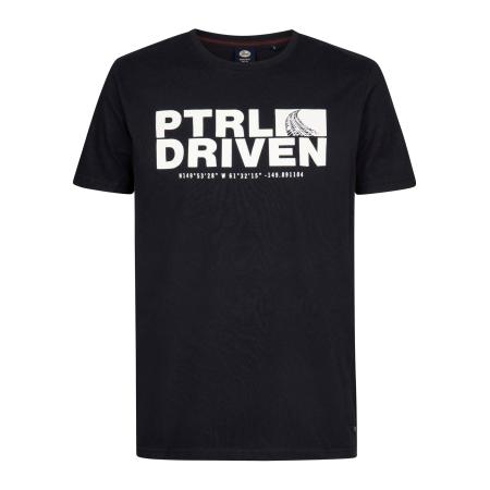 Petrol Industries Petrol Industries Shirt zwart / wit