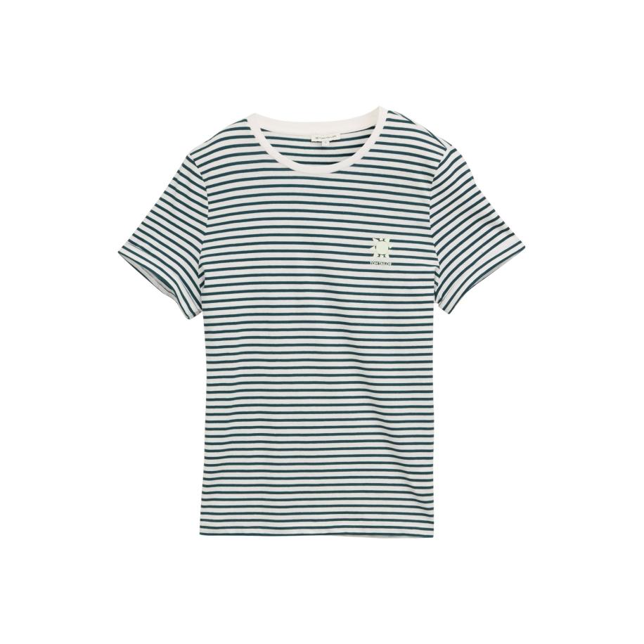 Tom Tailor TOM TAILOR Shirt petrol / wit -