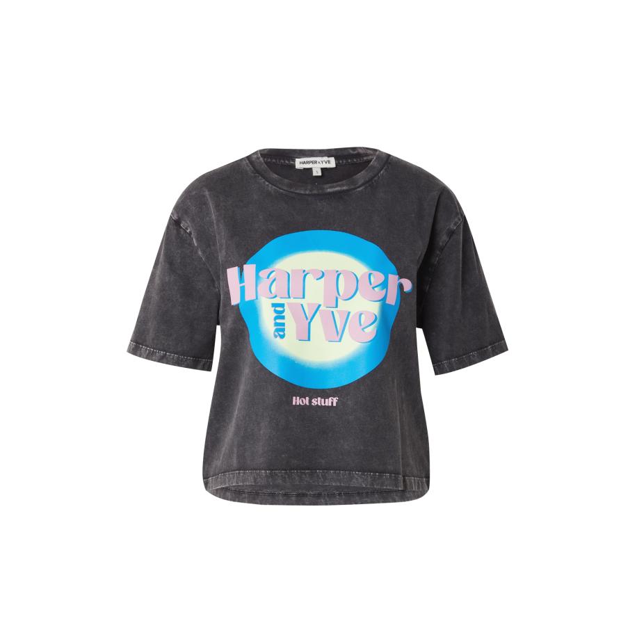 Harper & Yve Harper & Yve Shirt lichtblauw / geel / donkerroze / zwart -