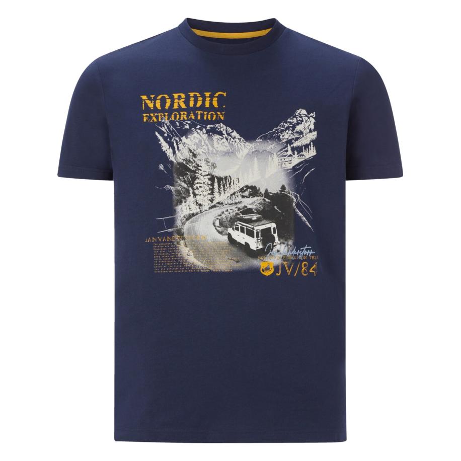 jan vanderstorm Jan Vanderstorm Shirt Hakse donkerblauw -