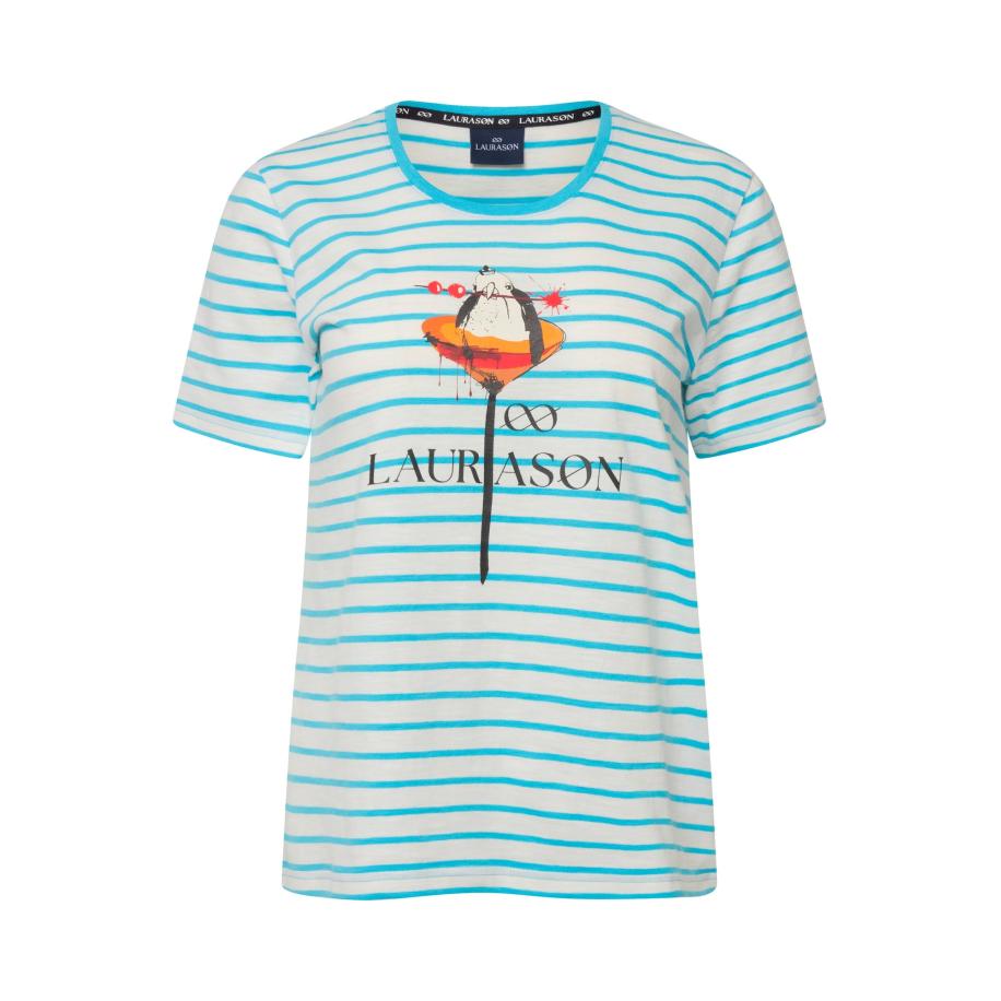 LAURASØN LAURASØN Shirt turquoise / gemengde kleuren -