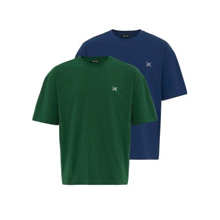 Cool Hill Cool Hill Shirt blauw / groen / wit