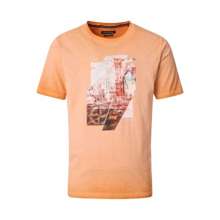 Casa Moda T-Shirt ronde hals oranje, Effen