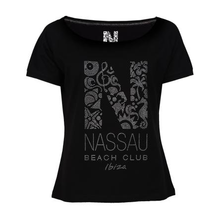 NASSAU Beach Club NASSAU Beach Club Shirt NB22003 grijs / zwart / zilver