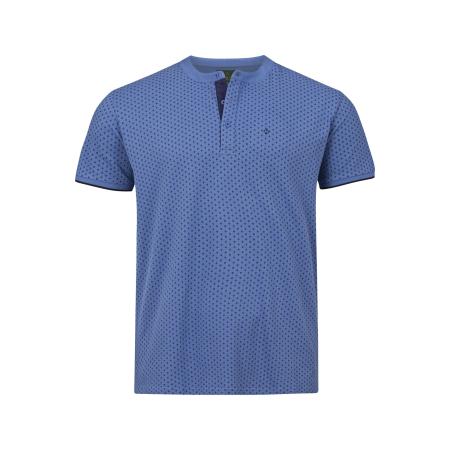 Charles Colby T-Shirt lichtblauw, Motief