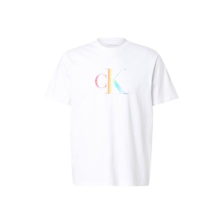 Calvin Klein Calvin Klein Jeans Shirt 20s PRIDE25 donkergeel / mintgroen / cranberry / wit