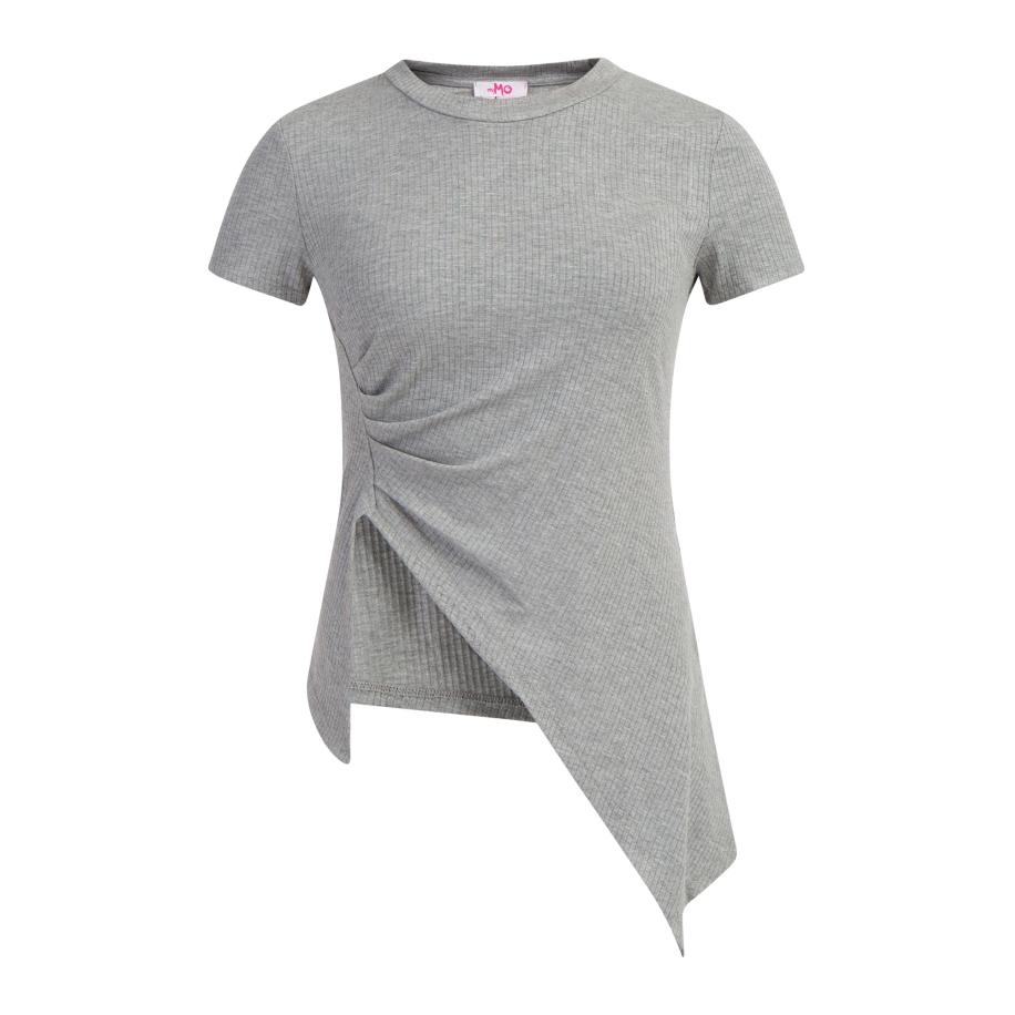 MYMO MYMO Shirt grijs gemêleerd -