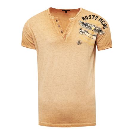 Rusty Neal Rusty Neal Shirt oker / zwart