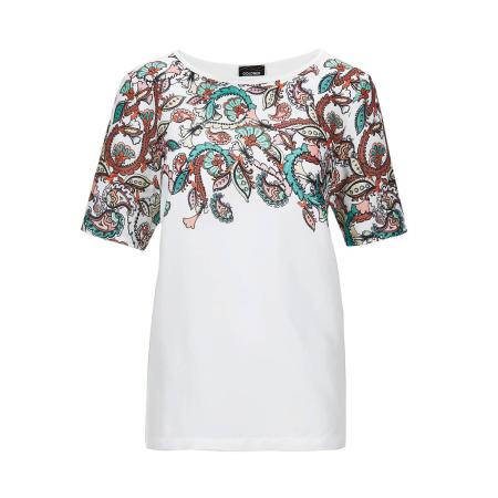 Goldner Goldner Shirt turquoise / bruin / zwart / wit