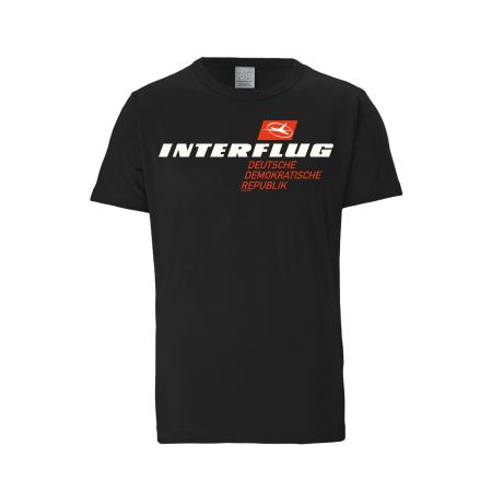 LOGOSHIRT Shirt Interflug DDR zwart