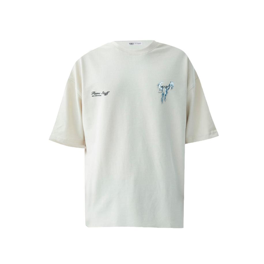 VAMOS CLO Shirt stone grey / gemengde kleuren Grijs