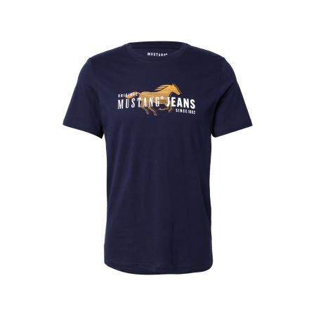 Mustang MUSTANG Shirt AUSTIN navy / goudgeel / wit