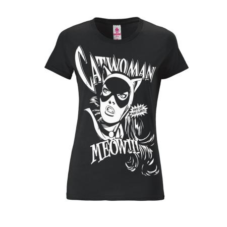 LOGOSHIRT Shirt Catwoman zwart / wit