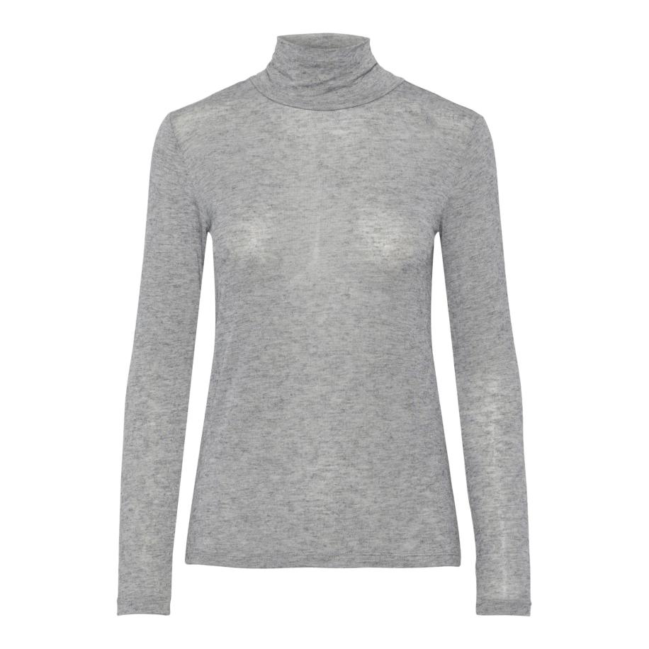 YAS YAS Gebreide bodywarmer YASWoola grijs gemêleerd -