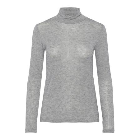 YAS YAS Gebreide bodywarmer YASWoola grijs gemêleerd