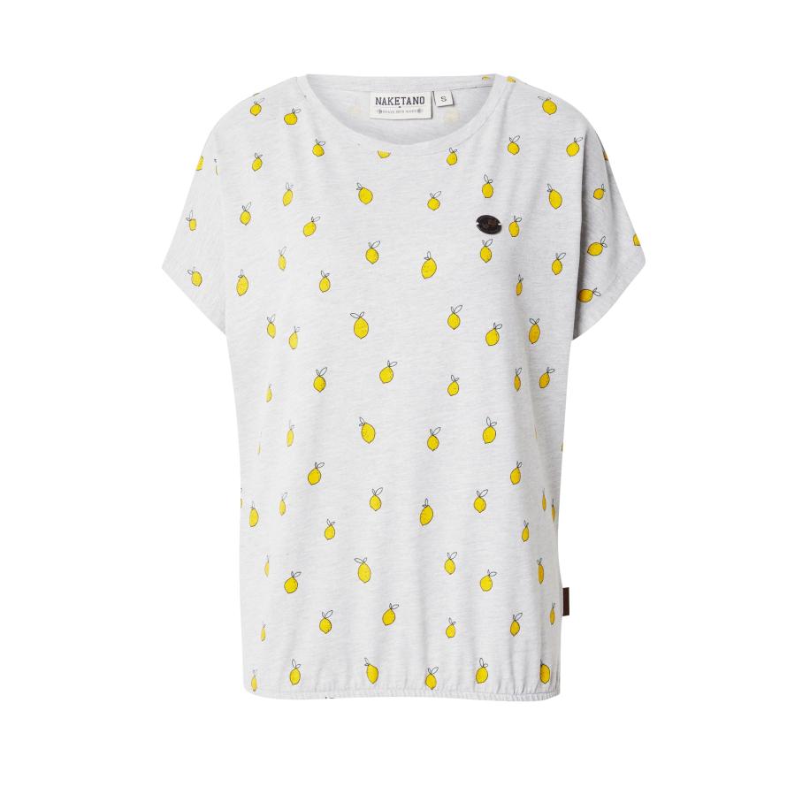 Naketano naketano Shirt geel / lichtgrijs / pastelgroen / zwart -