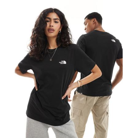 The North Face Simple Dome T-shirt met logo in zwart