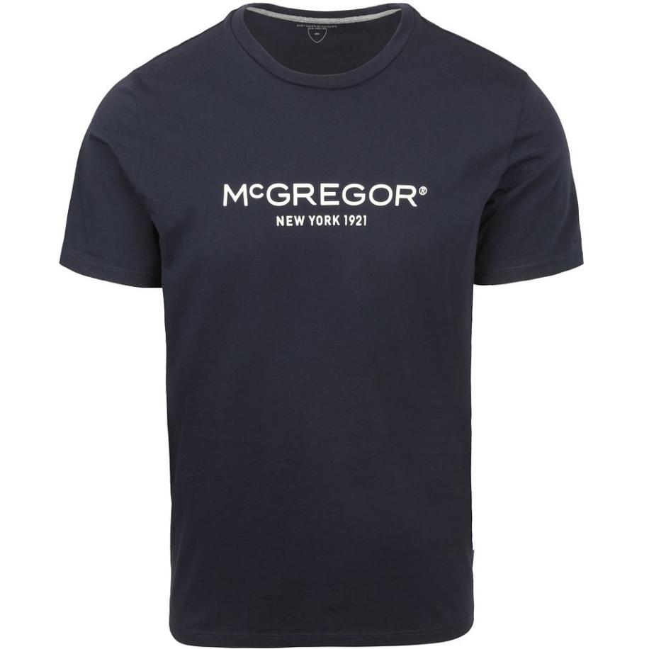 McGregor Essential T-Shirt Logo Navy Blauw