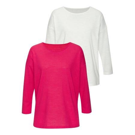VIVANCE VIVANCE Shirt fuchsia / wit