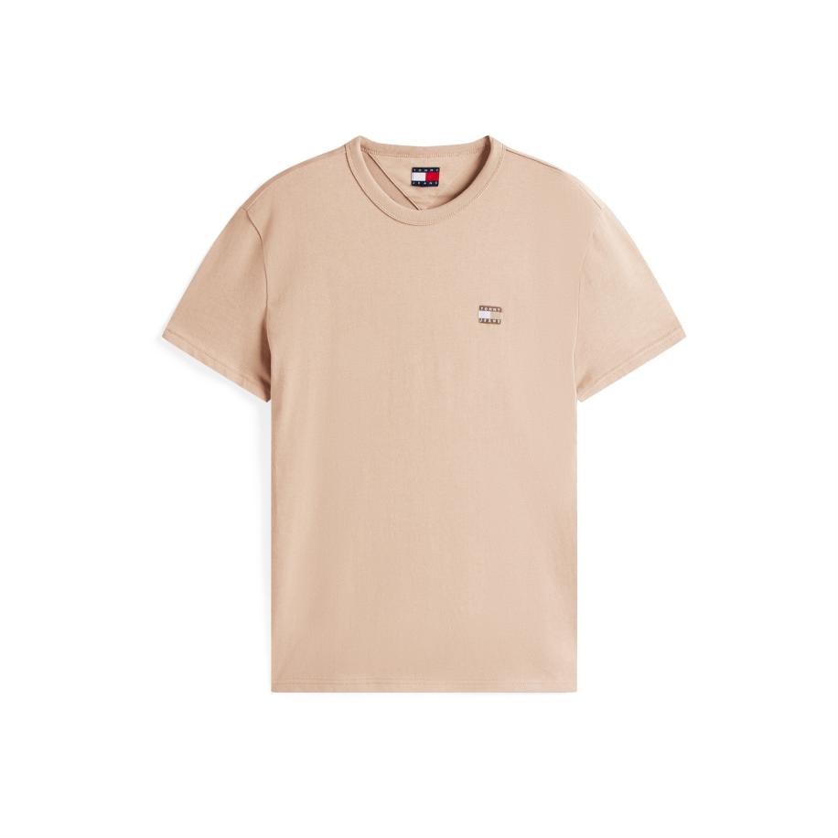 Tommy Jeans Tommy Jeans Shirt lichtbeige / donkerbruin / taupe / wit -