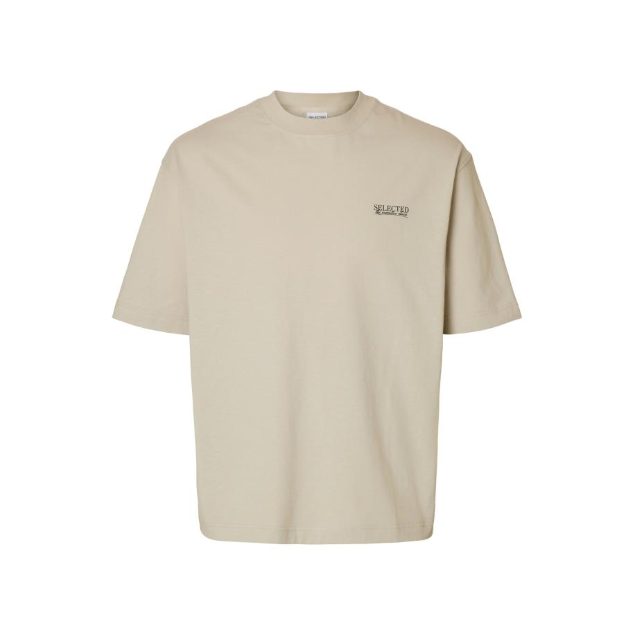 Selected SELECTED Shirt SLHNORMAN greige / zwart -