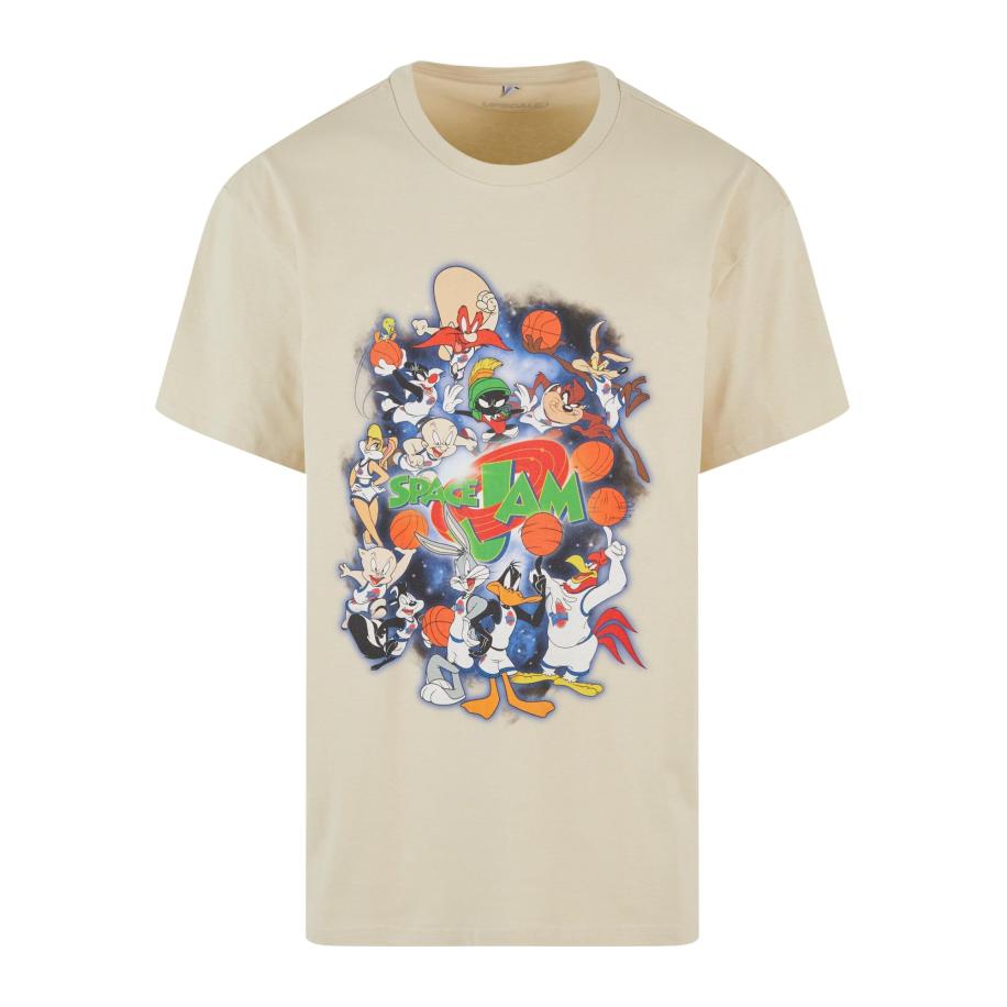 mister tee MT Upscale Shirt Space Jam Teamwork sand / blauw / groen / wit -