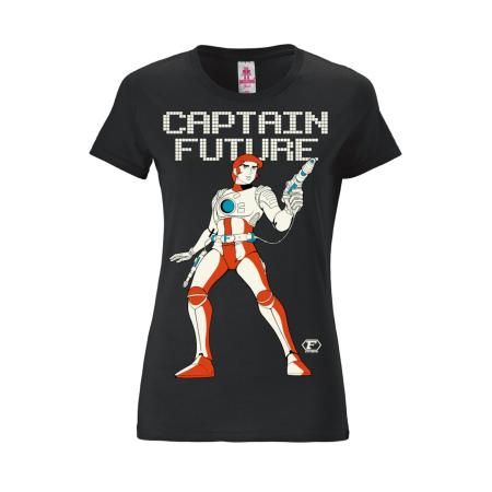 LOGOSHIRT Shirt Captain Future zwart