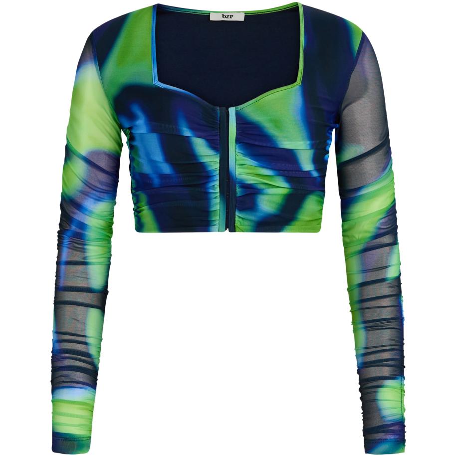 BZR BZR Shirt Mela navy / turquoise / lichtgroen / zwart -