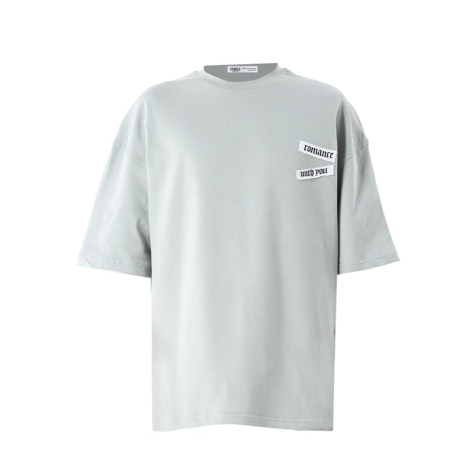 VAMOS CLO Shirt grijs / gemengde kleuren / wit Grijs