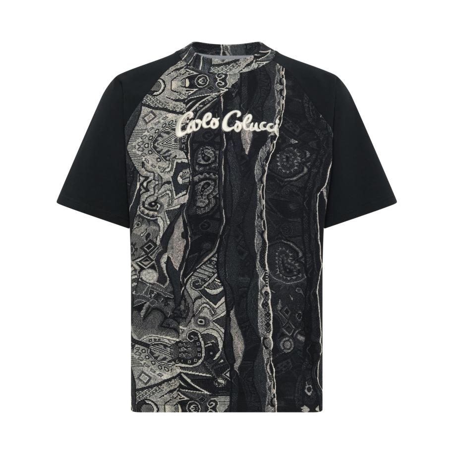 carlo colucci Carlo Colucci Shirt Eschfaller ivoor / zwart -