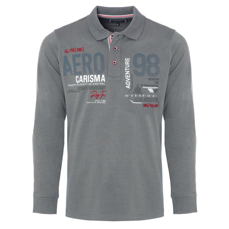 Carisma CARISMA Shirt grijs / rood / wit -