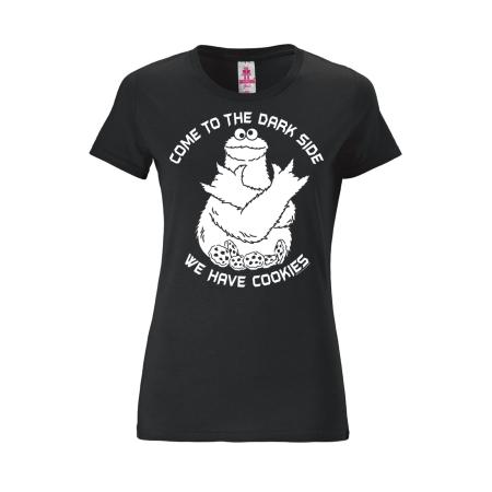 LOGOSHIRT Shirt Sesamstrasse - Krümelmonster Dark Side zwart
