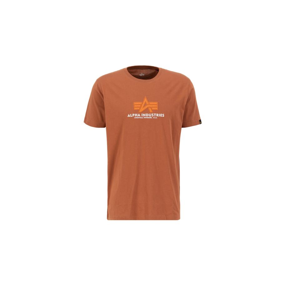 Alpha Industries ALPHA INDUSTRIES Shirt bruin / oranje / wit -