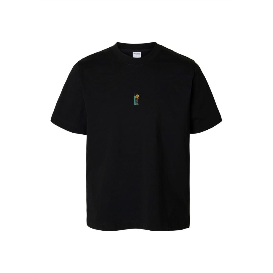 Selected SELECTED Shirt SLHPETE LICENSE saffier / bruin / zwart / wit -