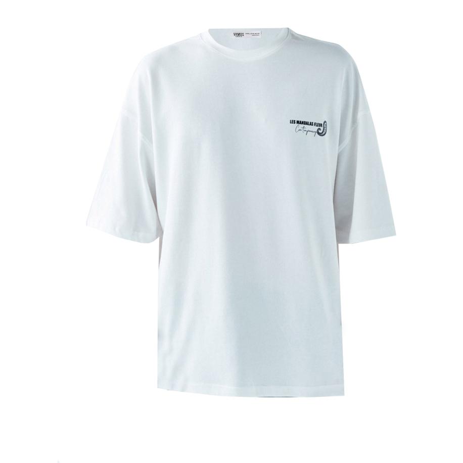 VAMOS CLO Shirt ecru / zwart Bruin