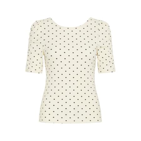 ICHI ICHI Shirt IHDEBBY beige / zwart